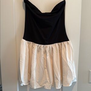 Chic Black and Cream Dress